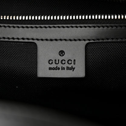 Gucci GG Supreme Monogram Selleria Calfskin Medium Tote Bag Black 6 of 12