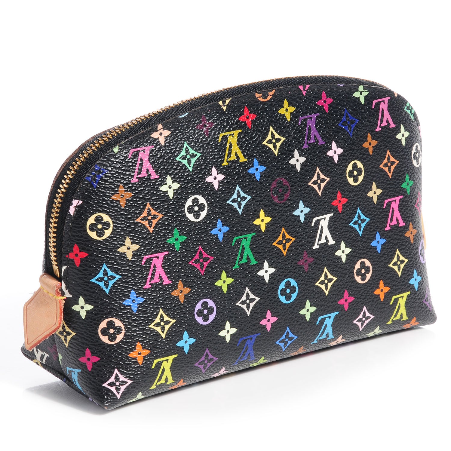 Louis Vuitton Monogram Multicolor Cosmetic Pouch Black Grenade 3 of 8