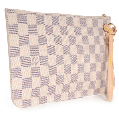 Louis Vuitton Damier Azur Neverfull MM GM Pochette 3 of 8