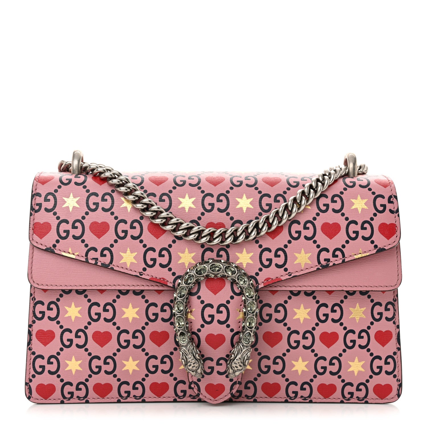 Gucci Calfskin Valentine's Day Exclusive Small Dionysus Bag Pink 1 of 13