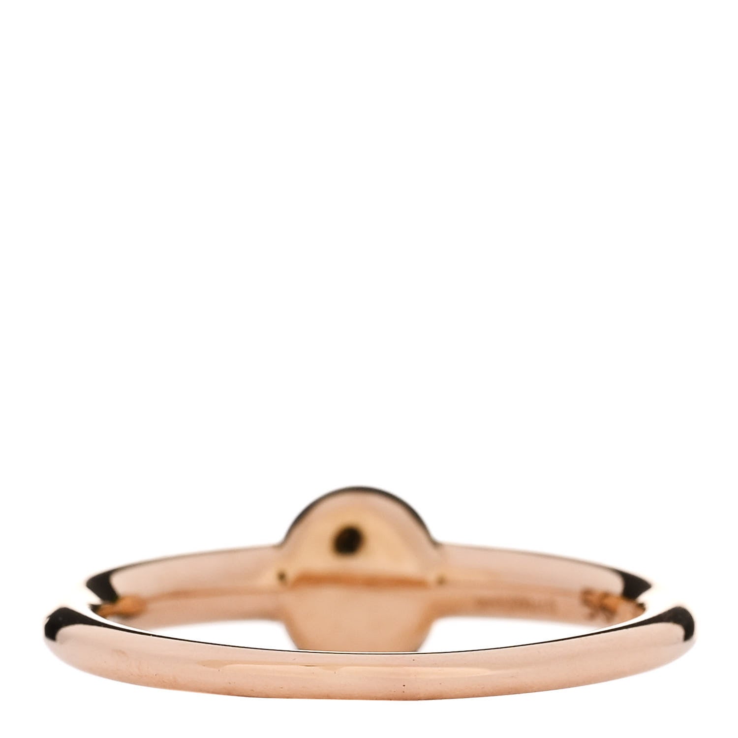 Pomellato 18K Rose Gold Green Tourmaline M'Ama Non M'Ama Ring 56 7.5 3 of 5