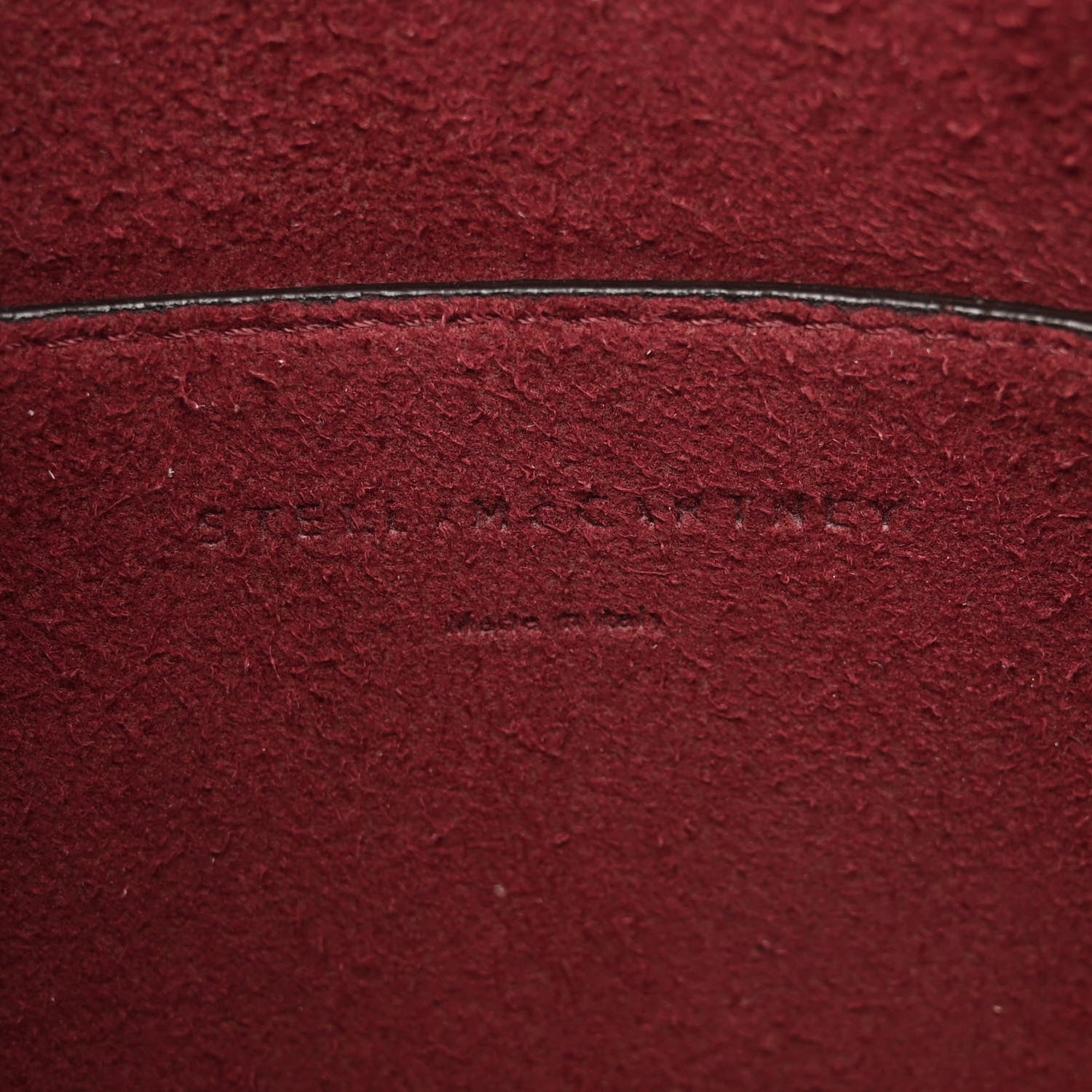 Stella McCartney Crocodile Embossed Studded Logo Mini Crossbody Mahogany 6 of 11