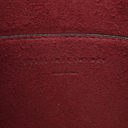 Stella McCartney Crocodile Embossed Studded Logo Mini Crossbody Mahogany 6 of 11