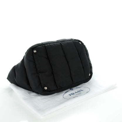 Prada Tessuto Nylon Bomber Tote Nero Black 4 of 9