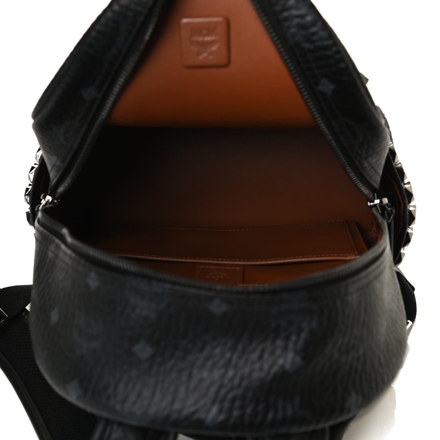 MCM Visetos Small Side Stud Stark Backpack Black 5 of 14
