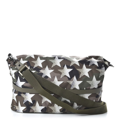 Valentino Garavani Nylon Printed Camustars Rockstud Messenger Bag Army Green White 1 of 9