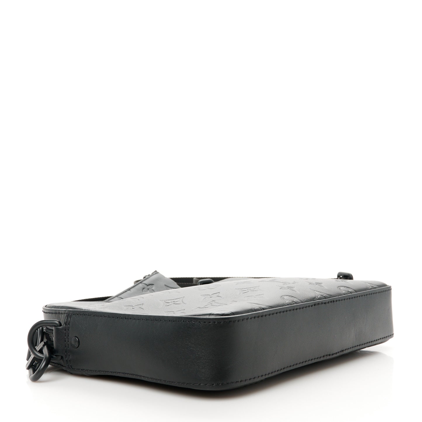 Calfskin Monogram Shadow Duo Messenger Black