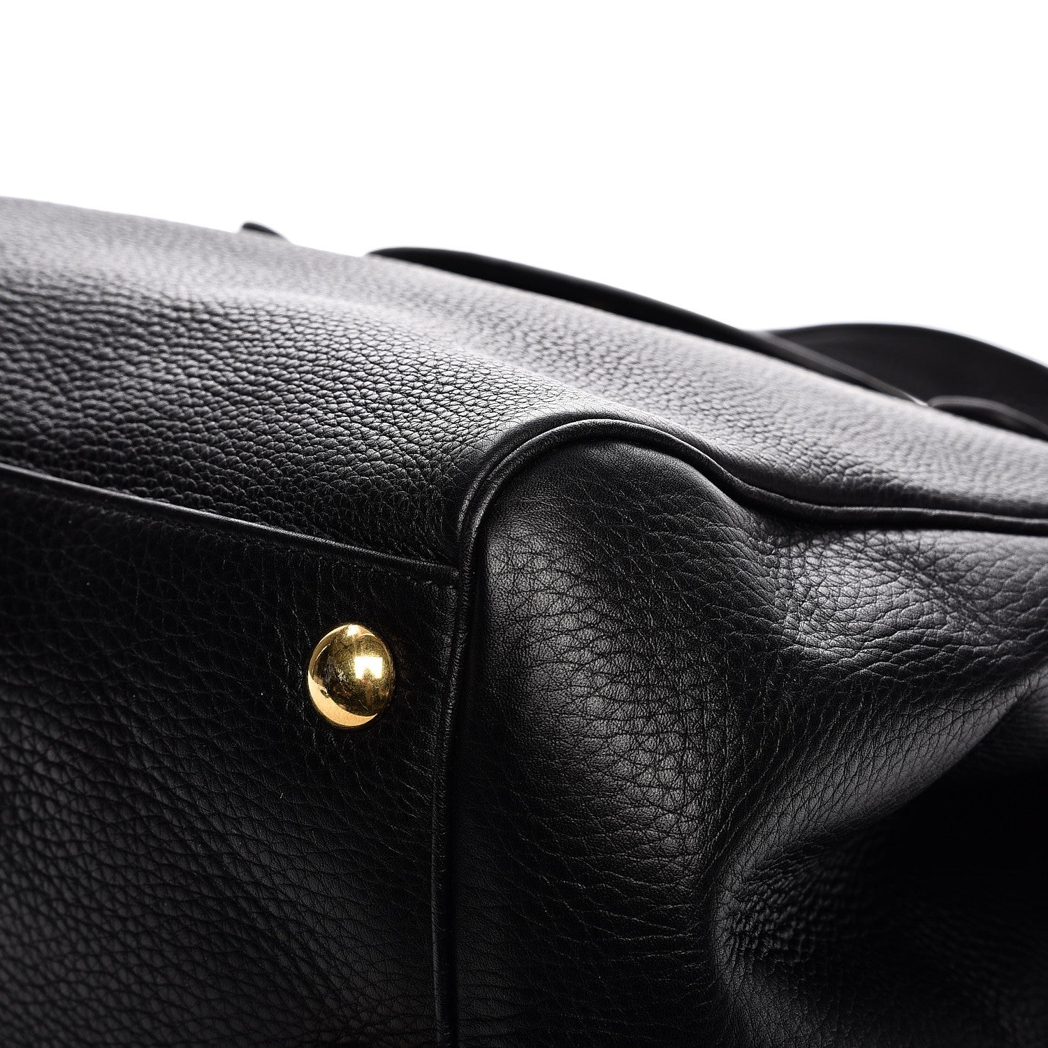 Gucci Pebbled Calfskin Medium 1973 Tote Black 9 of 21