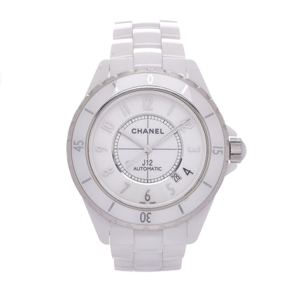 Chanel Stainless Steel Ceramic 38mm J12 Automatic Watch White 1 of 7