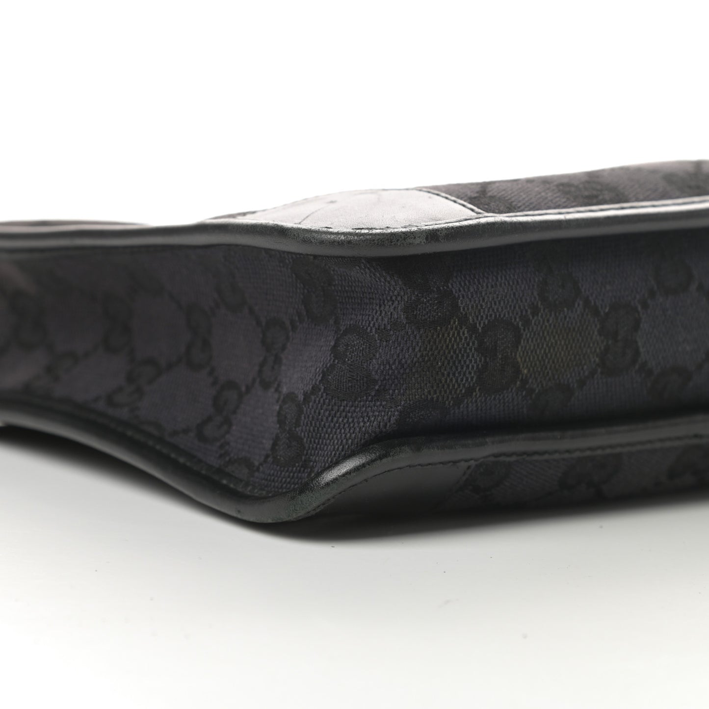 Nylon Monogram Shoulder Bag Black