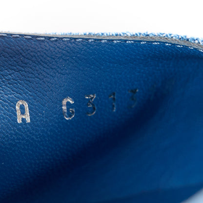 Chanel Denim Cap Toe Denim Slingback Pumps 37 Blue 8 of 8