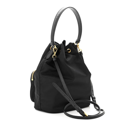 Prada Re-Nylon Duet Drawstring Shoulder Bag Black 3 of 11