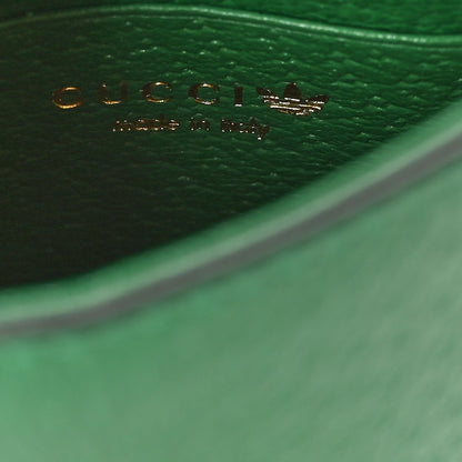 Gucci X ADIDAS Textured Dollar Calfskin Trefoil Embossed Phone Crossbody Bag New Shamarock 6 of 10