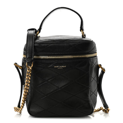 Saint Laurent Lambskin Quilted Vanity Bag Black 1 of 10