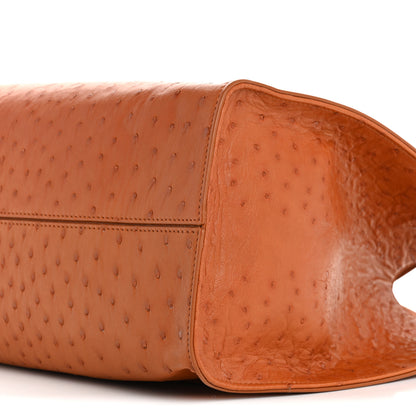 The Row Ostrich Alexia Bag Caramel 10 of 11