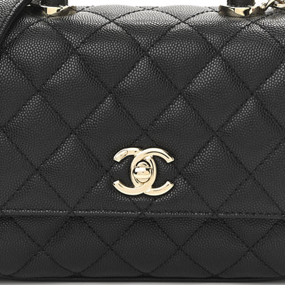 Chanel Caviar Quilted Extra Mini Coco Handle Flap Black 8 of 11