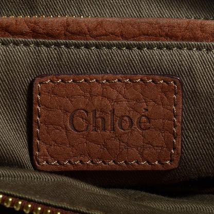 Chloe Nubuck Calfskin Medium Marcie Satchel Oak 6 of 10