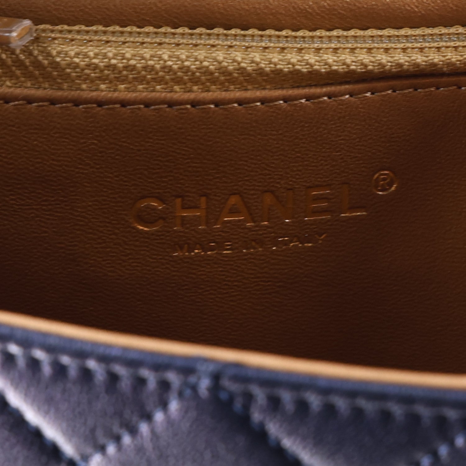 Chanel Iridescent Lambskin Quilted Small Chic Pearls Flap Blue 6 of 10