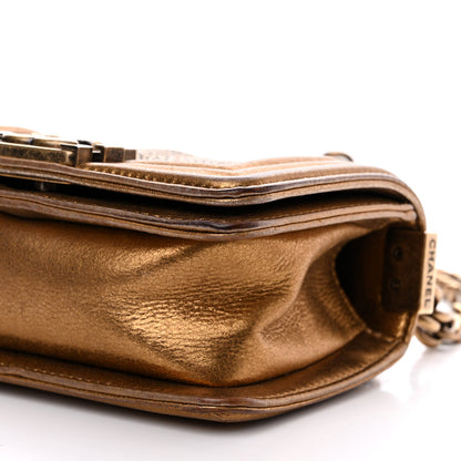 Chanel Galuchat Stingray Mini Boy Flap Gold 10 of 17