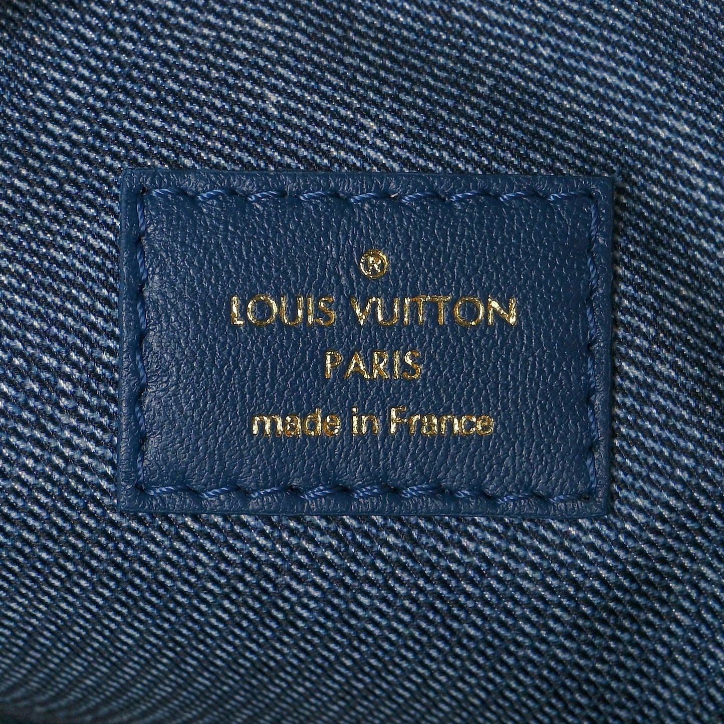 Lambskin Embossed Monogram Coussin PM Denim Blue