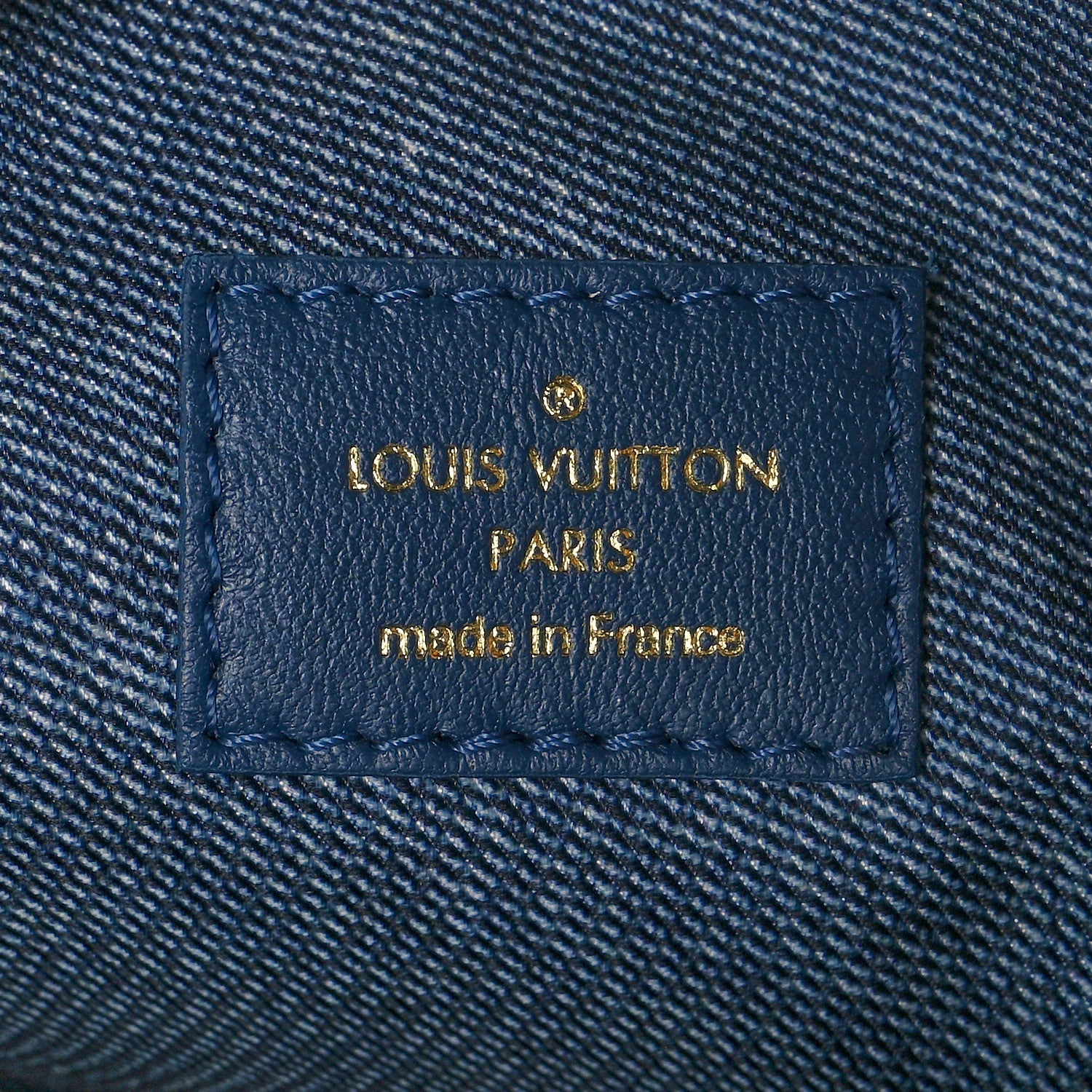 Louis Vuitton Lambskin Embossed Monogram Coussin PM Denim Blue 6 of 9