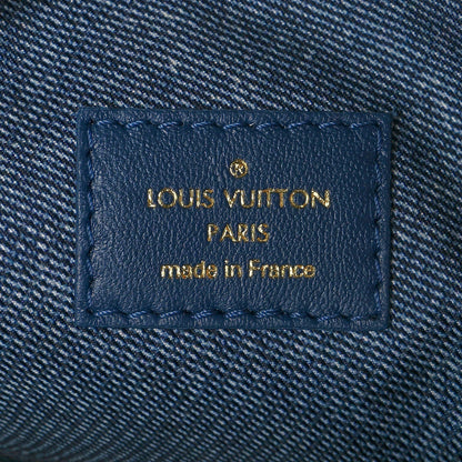 Louis Vuitton Lambskin Embossed Monogram Coussin PM Denim Blue 6 of 9