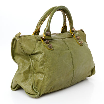 Balenciaga Agneau Giant 21 Rose Gold Hardware Work Vert Militaire 4 of 12