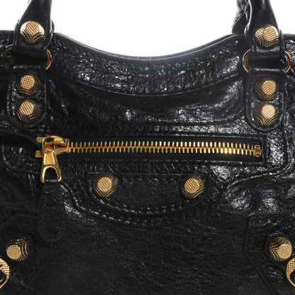 Balenciaga Agneau Giant 12 Gold Hardware Mini City Black 9 of 9
