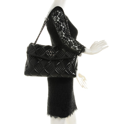 Chanel Lambskin In and Out Maxi Flap Black 2 of 7