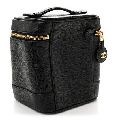 Chanel Caviar Vanity Cosmetic Case Black 3 of 10