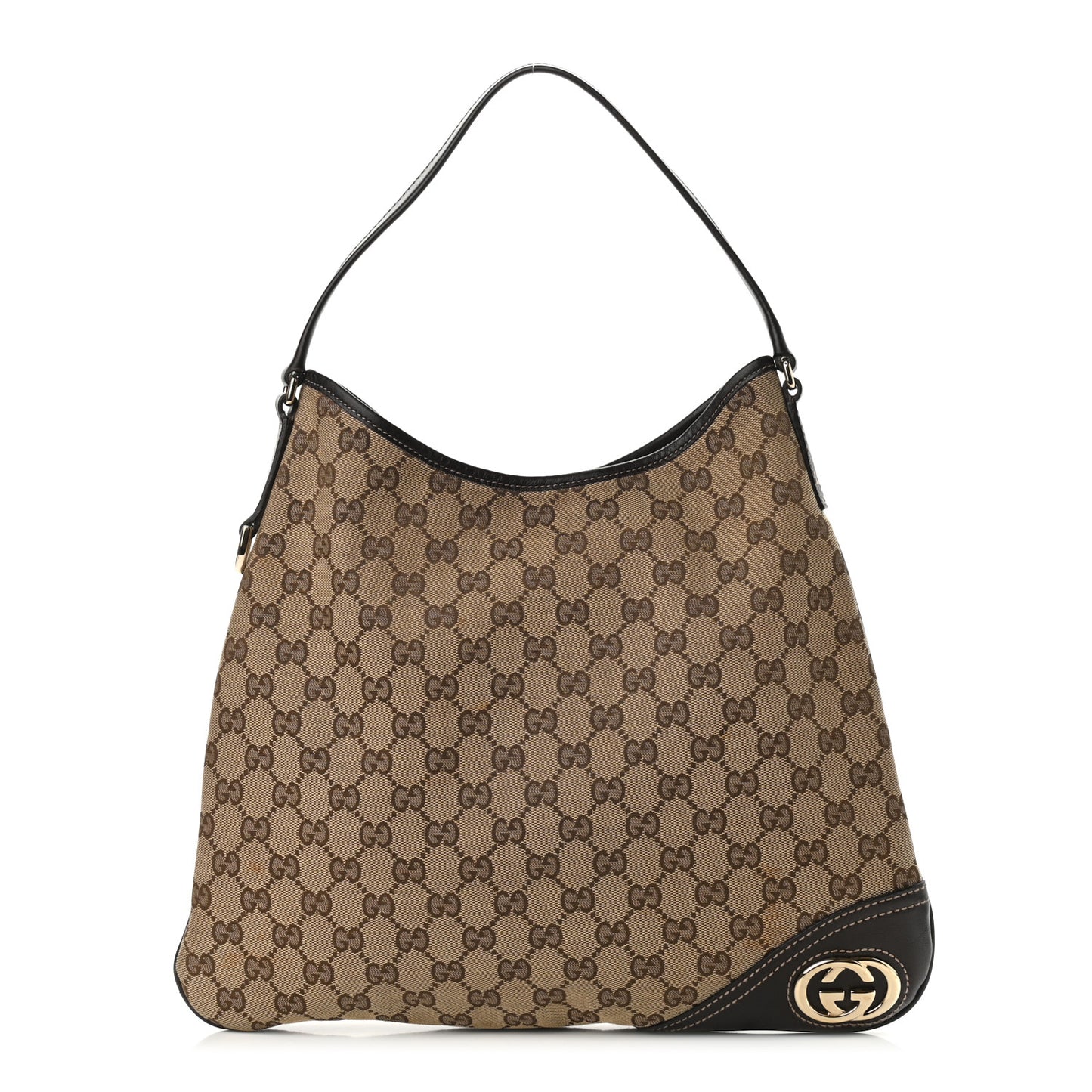 Monogram Medium New Britt Hobo Dark Brown