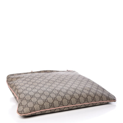Gucci GG Supreme Monogram Medium Flat Messenger Bag Light Pink 4 of 12