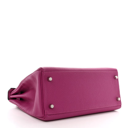 Hermes Togo Kelly Retourne 28 Rose Pourpre 4 of 12