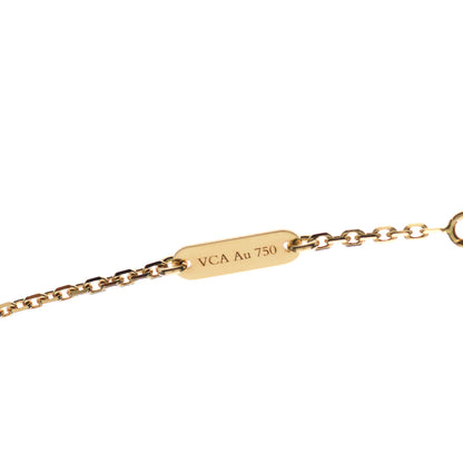 Van Cleef & Arpels 18K Yellow Gold Black Onyx Vintage Alhambra Pendant Necklace 6 of 6