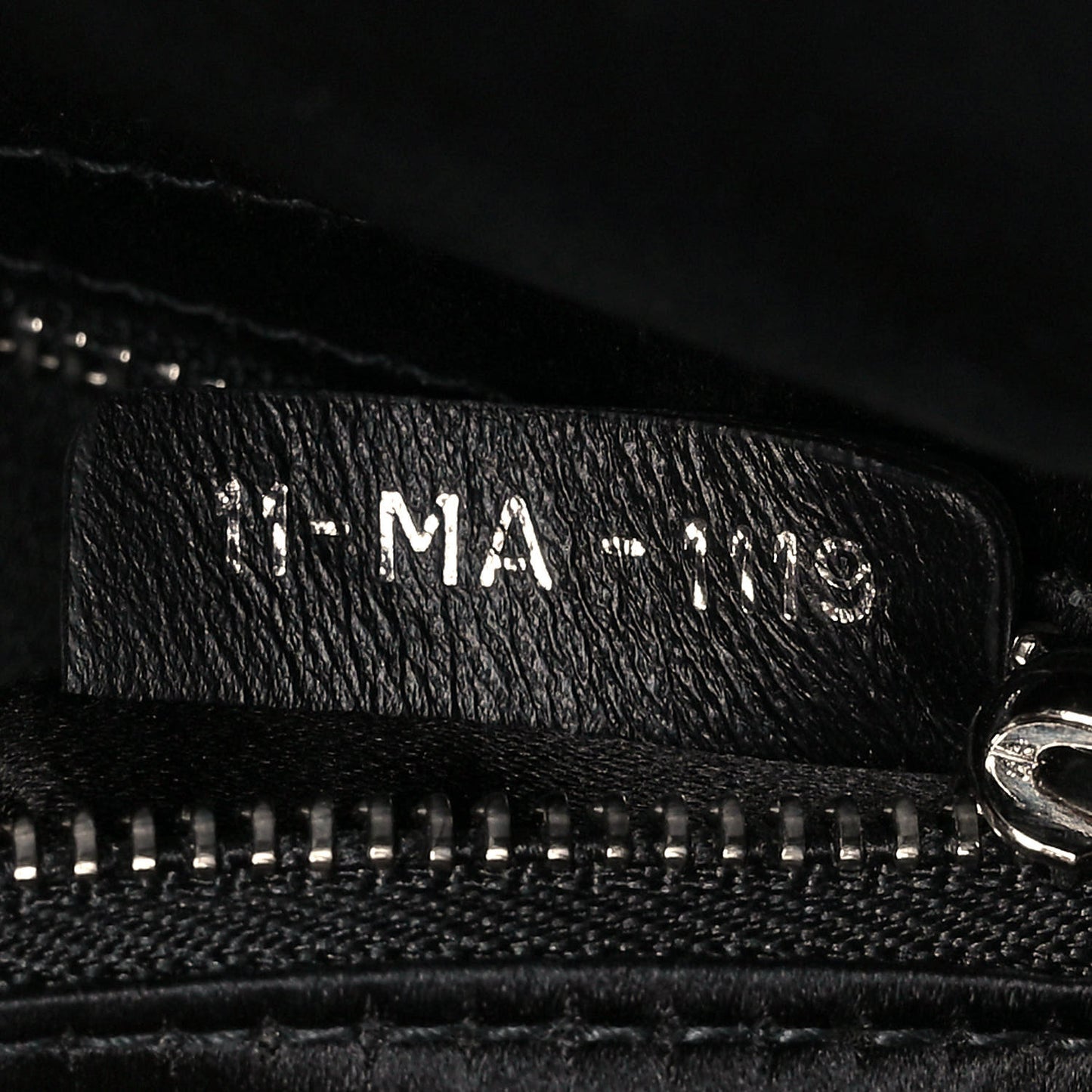 Satin Crystal Cannage Mini Lady Dior Black