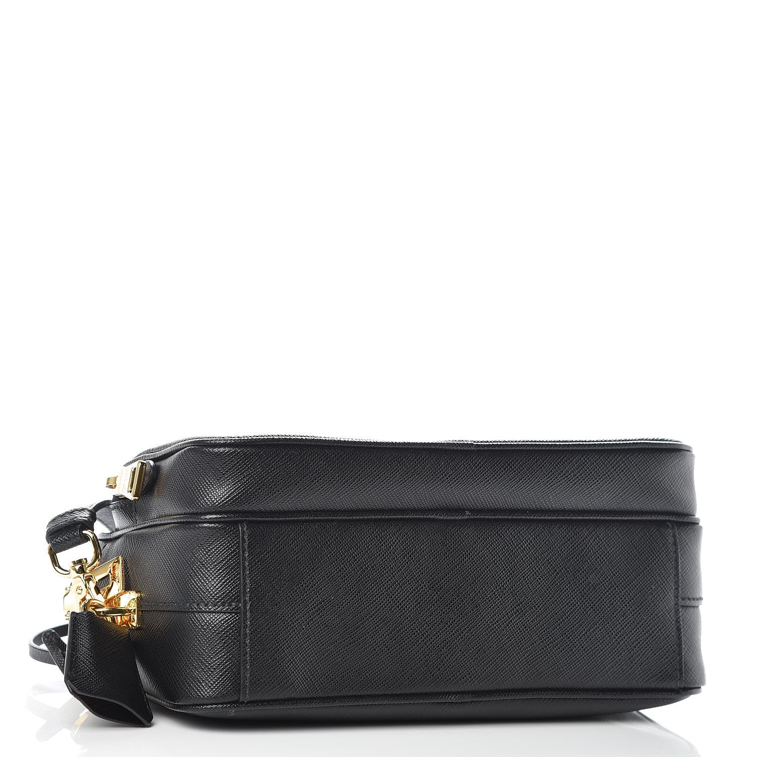 Prada Saffiano Lux Camera Case Crossbody Bag Black 4 of 10