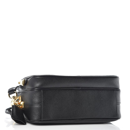Prada Saffiano Lux Camera Case Crossbody Bag Black 4 of 10