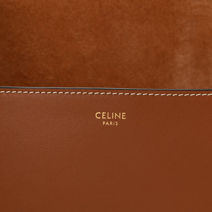 Celine Smooth Calfskin Cuir Triomphe Folco Crossbody Bag Tan 6 of 11