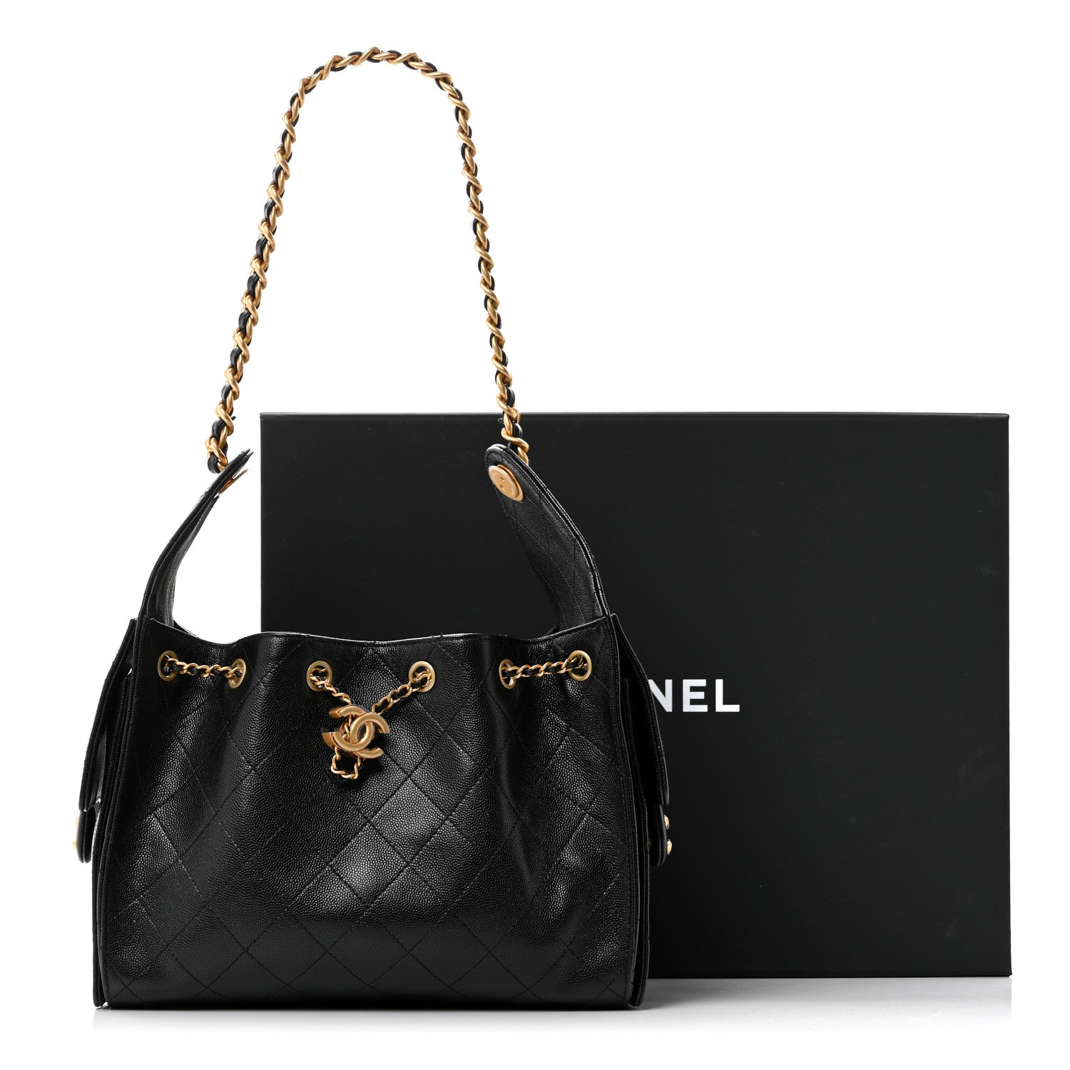 Chanel Caviar Quilted Small Chanel 25 Handbag Black 11 of 11