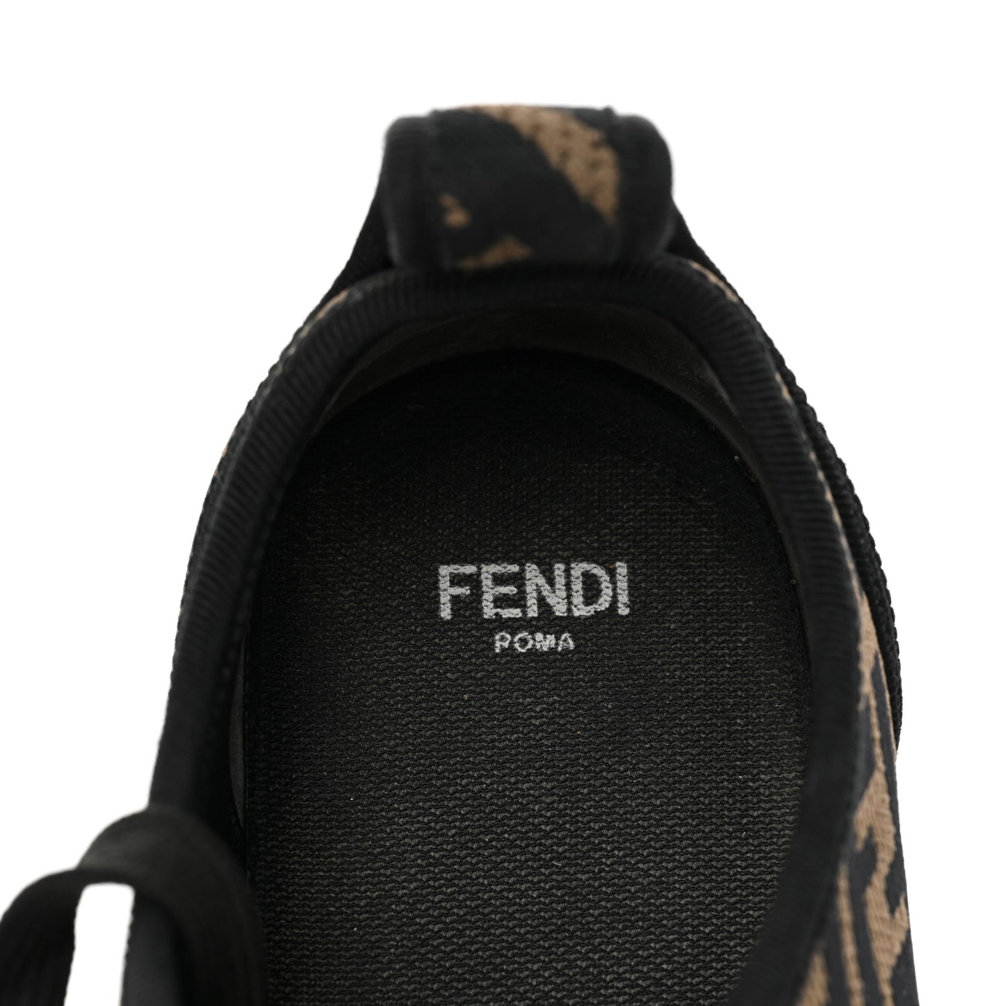Fabric FF Micro-Perforated Rise Low Top Sneakers 39 Tobacco Black
