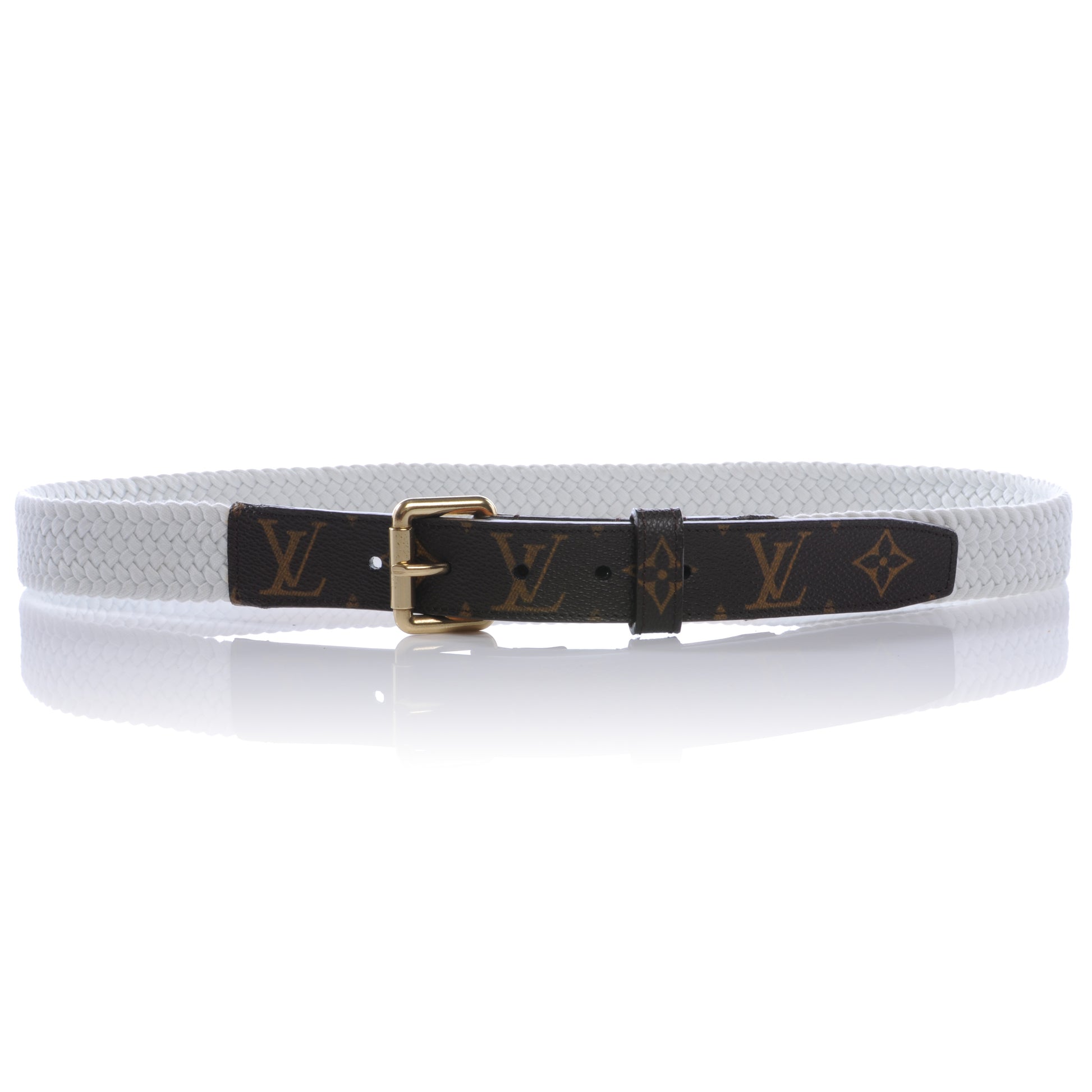 Louis Vuitton Monogram Woven Belt 100 40 1 of 6