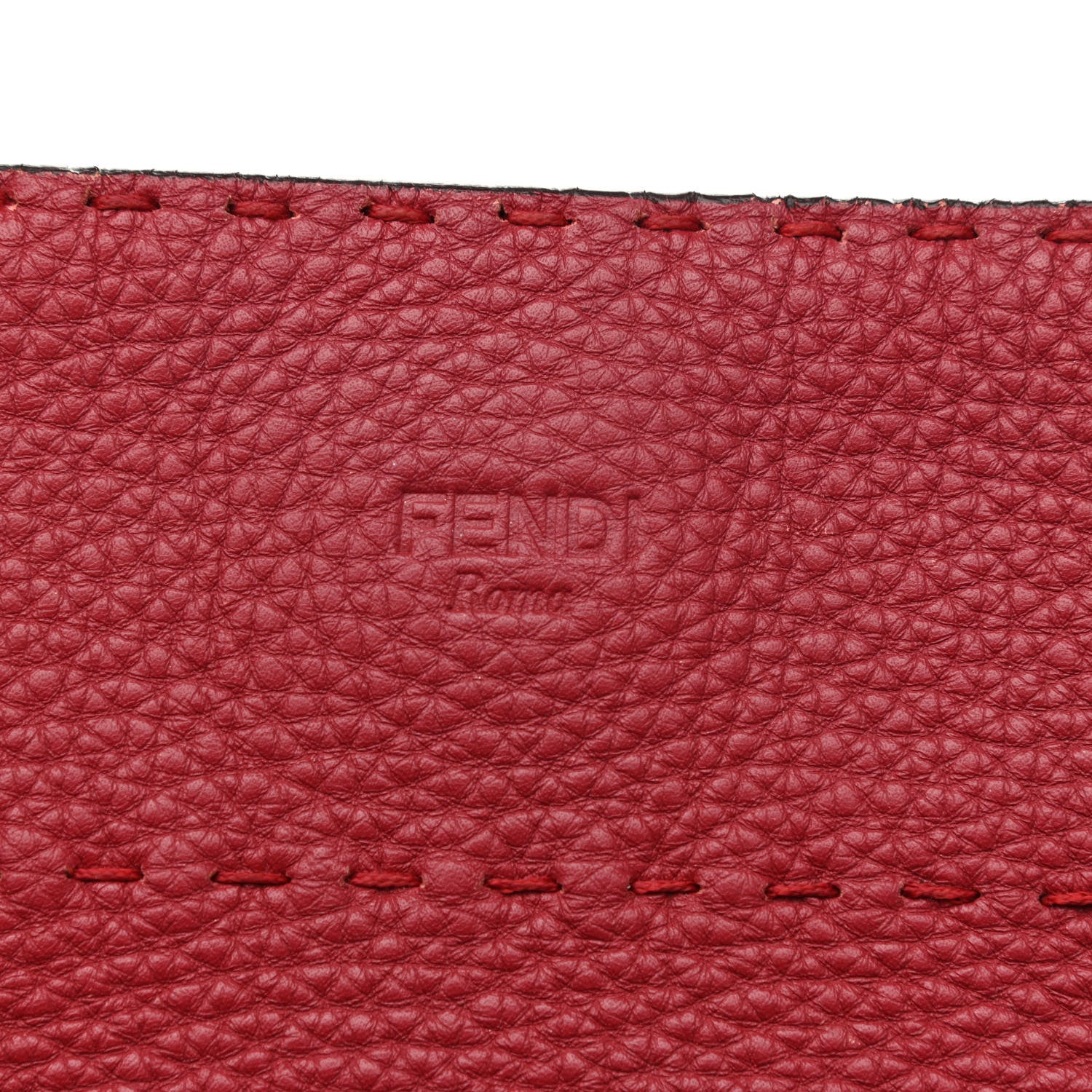 Fendi Cuoio Romano Selleria Large Anna Bucket Bag Rosso 6 of 13