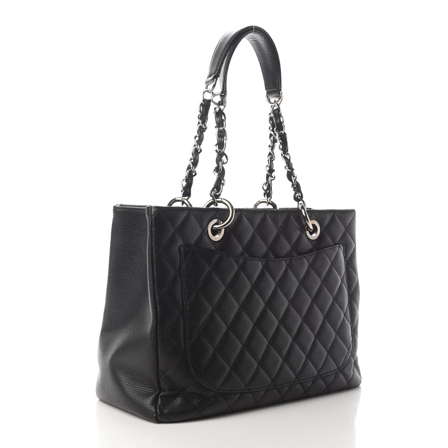 Chanel Caviar Quilted Grand Shopping Tote GST Black 4 of 13