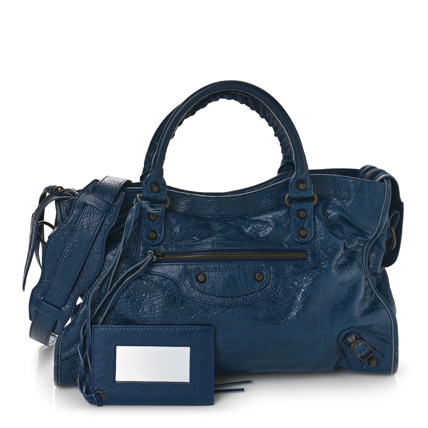 Balenciaga Agneau Classic Hardware City Bleu Mineral 1 of 10