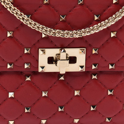 Valentino Garavani Nappa Medium Rockstud Spike Shoulder Bag Rosso Valentino 8 of 10