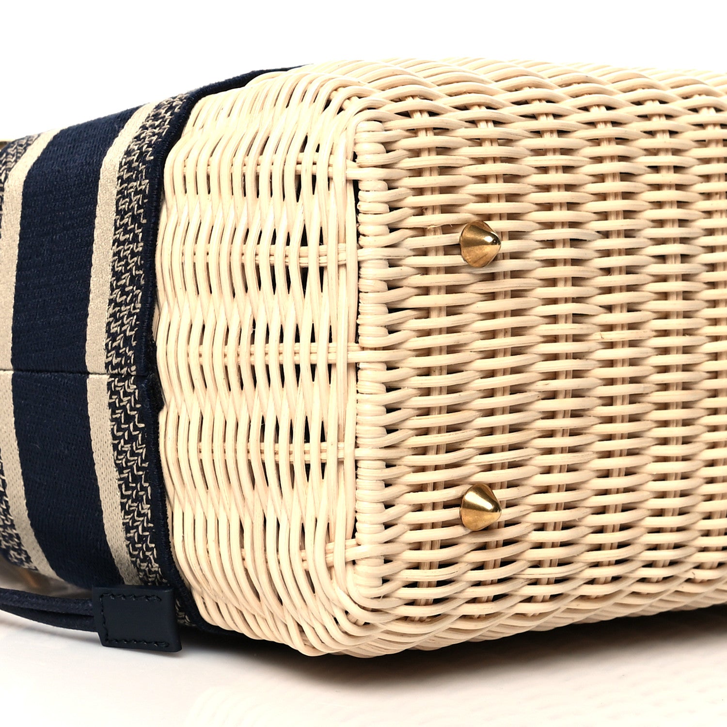 Christian Dior Wicker Oblique Medium Lady Dior Bag Blue 7 of 8