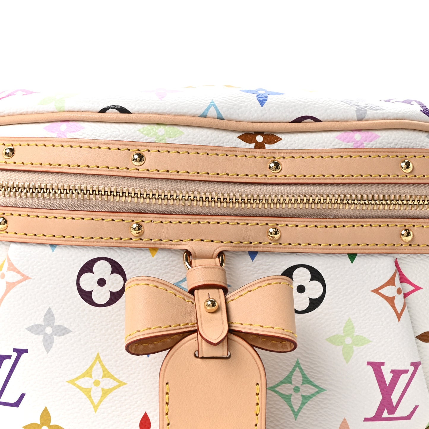 LV X TM Monogram Multicolor High Rise Bumbag White
