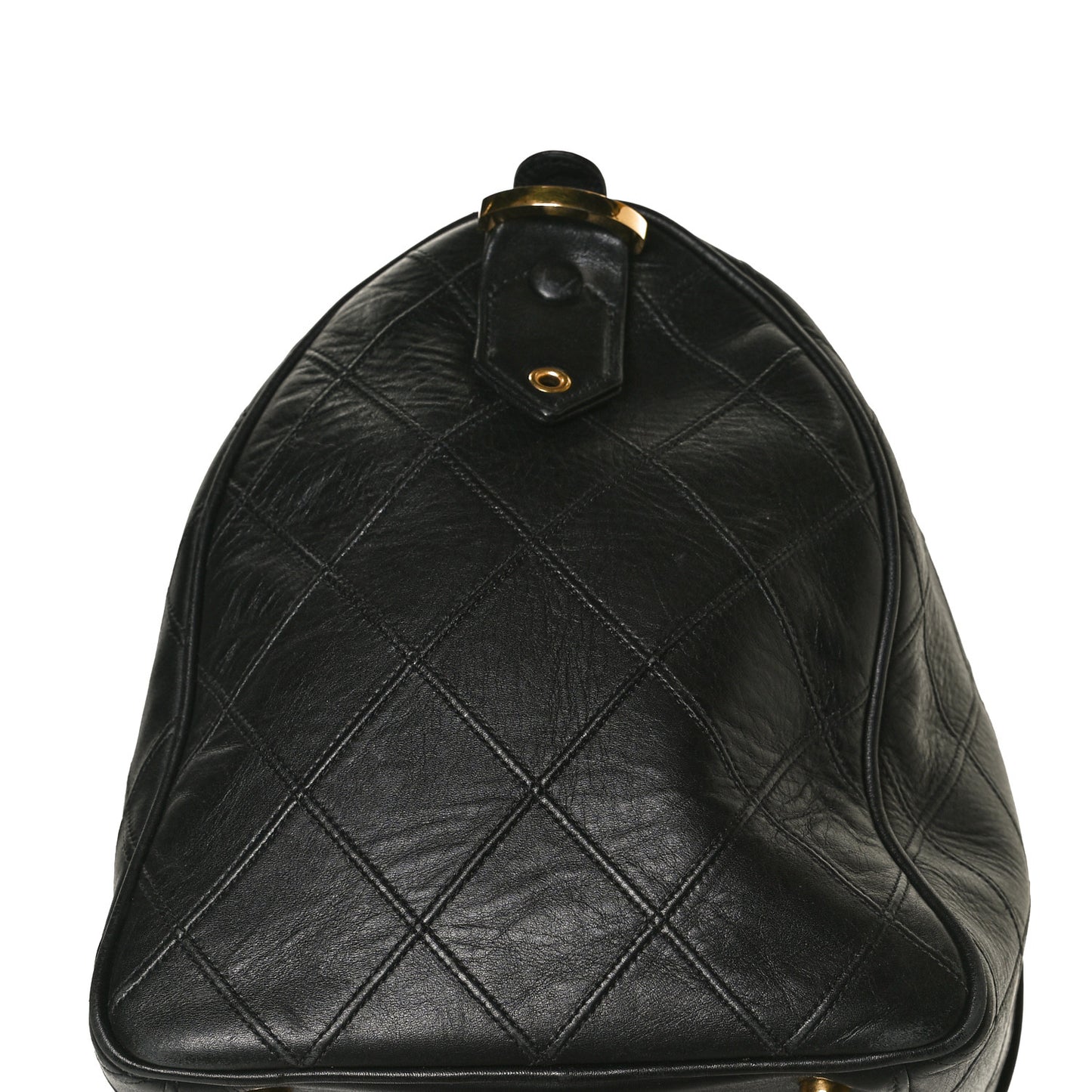 Calfskin Stitched CC Boston Black