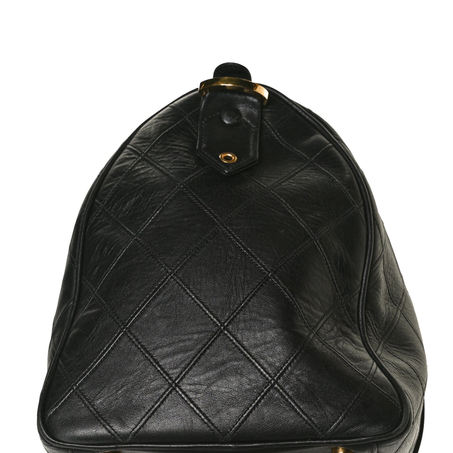 Chanel Calfskin Stitched CC Boston Black 16 of 16