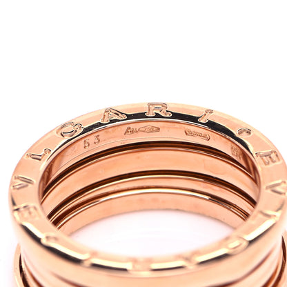 Bulgari 18K Rose Gold B.Zero1 Three-Band Ring 53 6.25 4 of 5